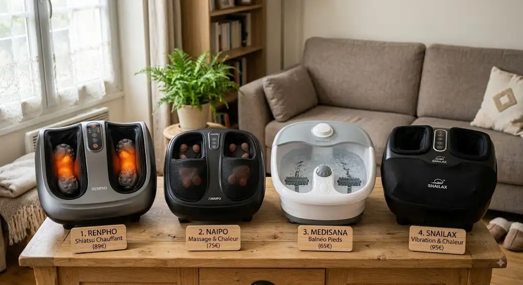 Sélection et comparatif des meilleur masseur de pieds moins de 100 euros
