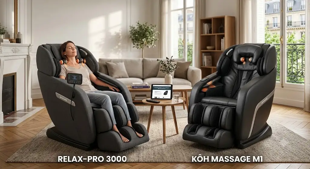 Comparatif du meilleur fauteuil massant moins de 500 euros installé dans un salon moderne