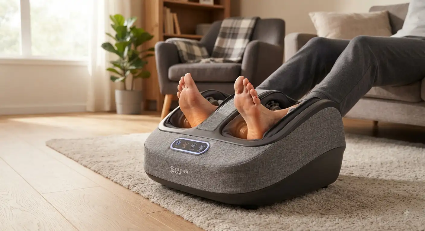 Massaggiatore per piedi shiatsu elettrico con funzioni di calore per il relax quotidiano a casa