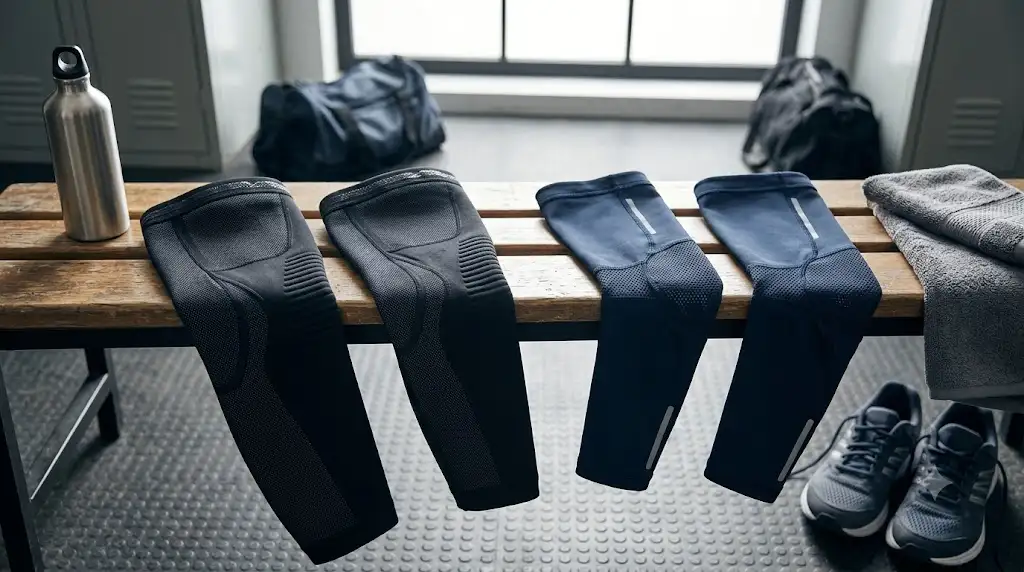 Ensemble complet de manchons de compression pour bras et jambes pour la récupération sportive. (manchon de compression bras et jambes)